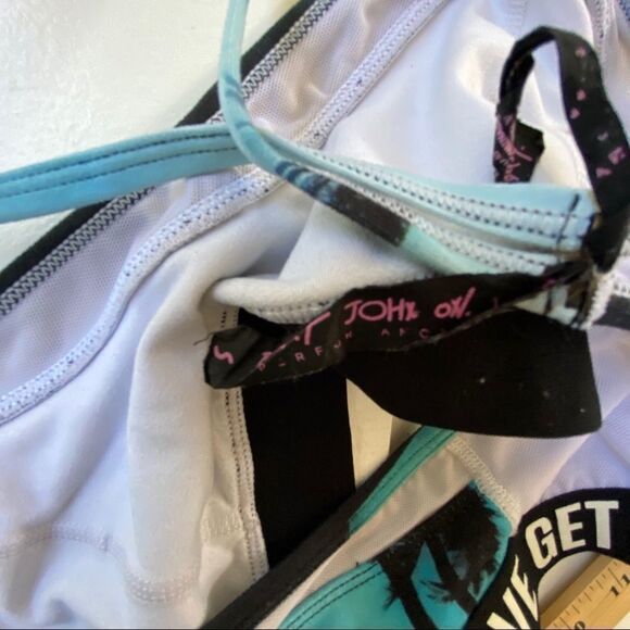 Betsey Johnson Sports Bra Or Bikini Swim Top Size Small - Picture 5 of 5